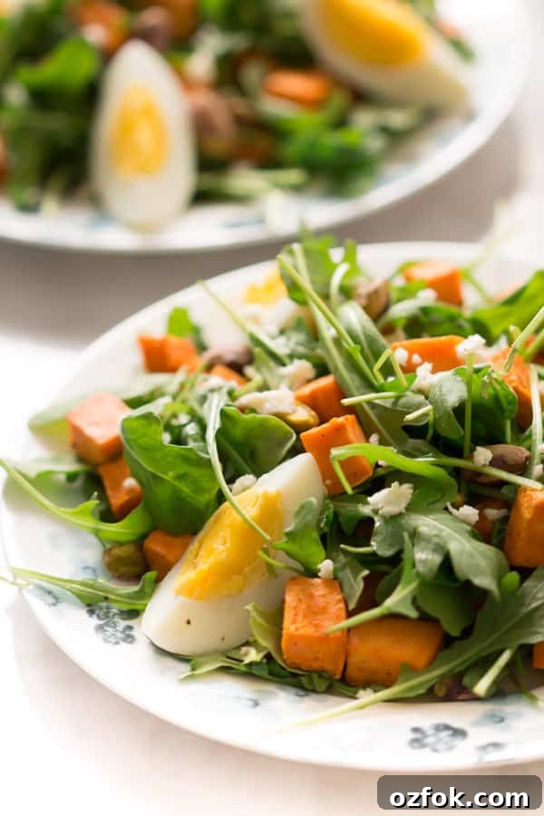 sweet potato arugula salad